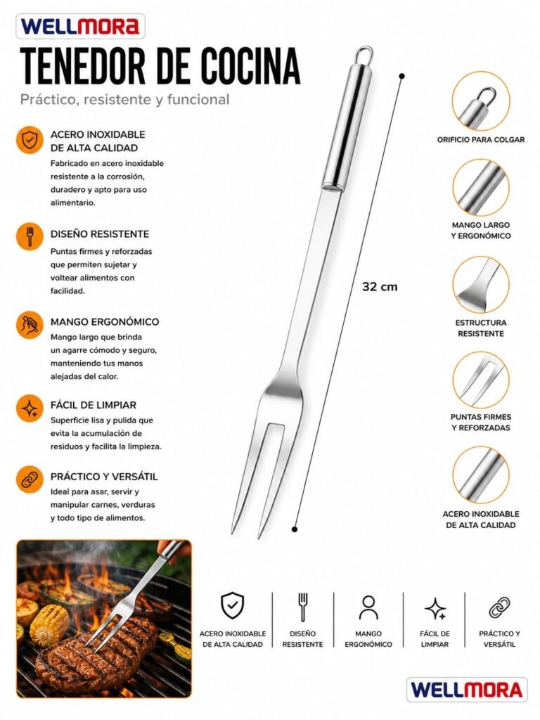 Tenedor de Cocina