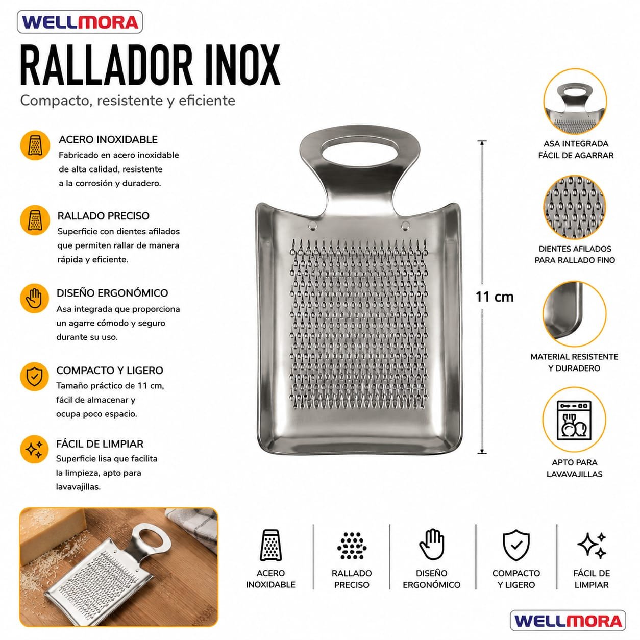 Rallador Inox