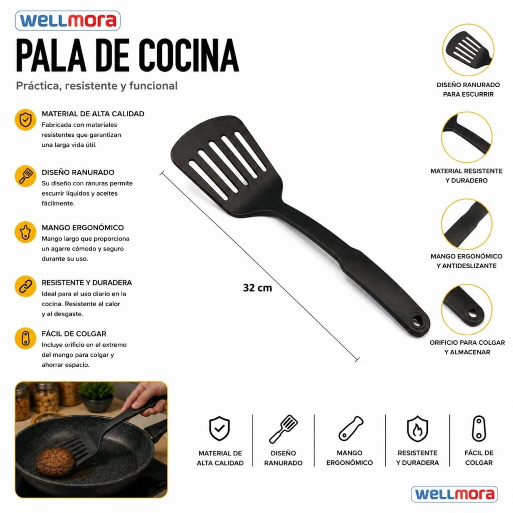 Pala de Cocina con Fugas (Plástico)