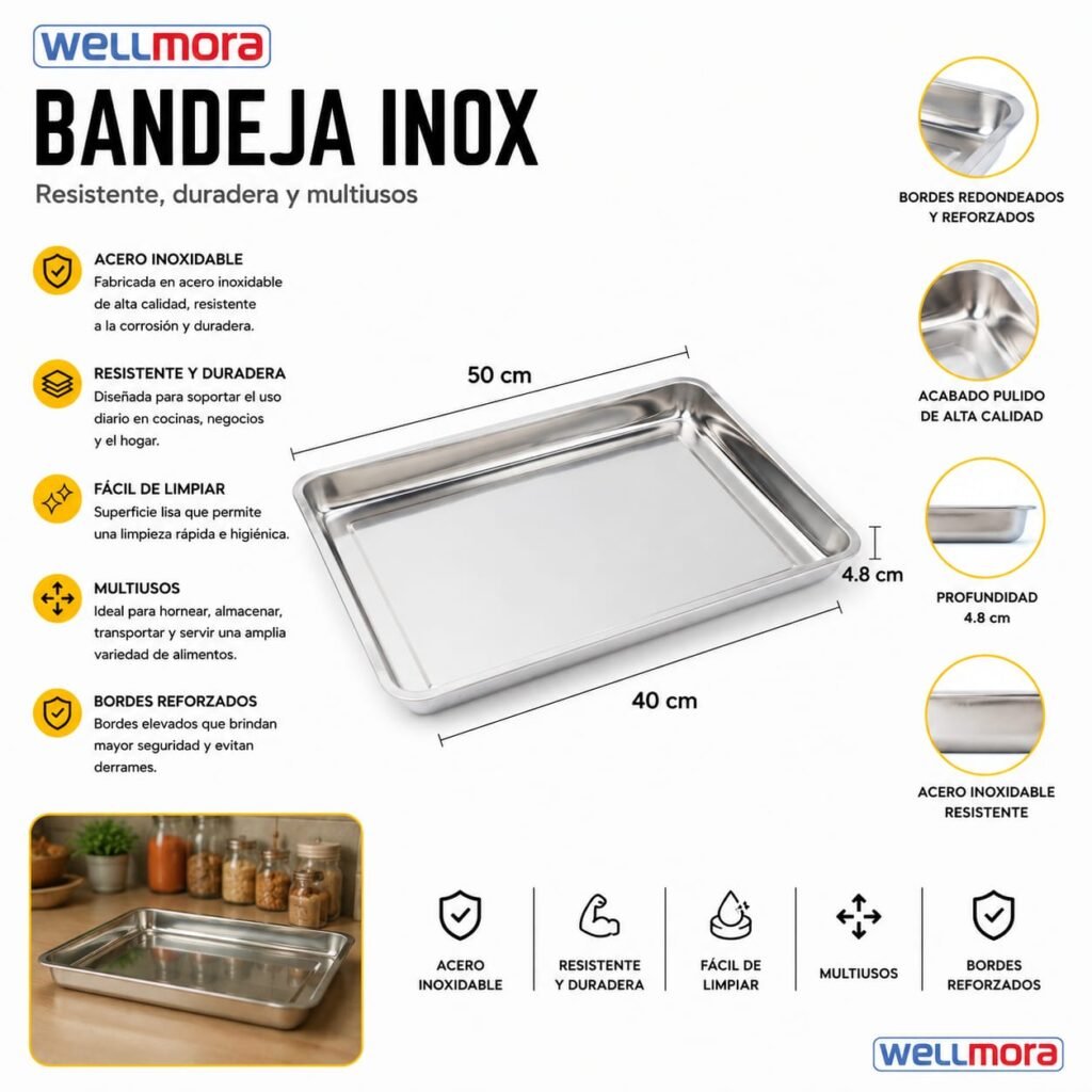Bandeja Inox (50cm)