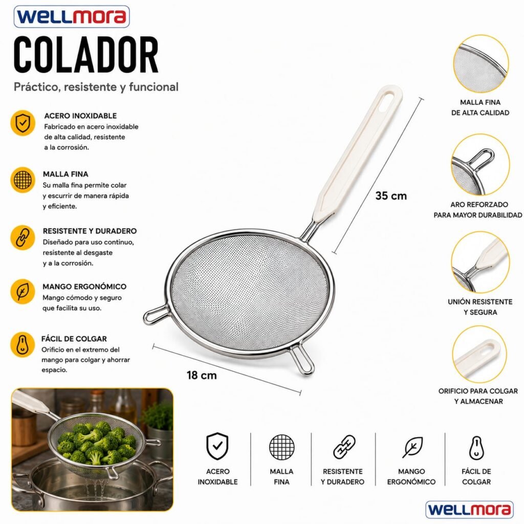 Colador Metálico (18cm)