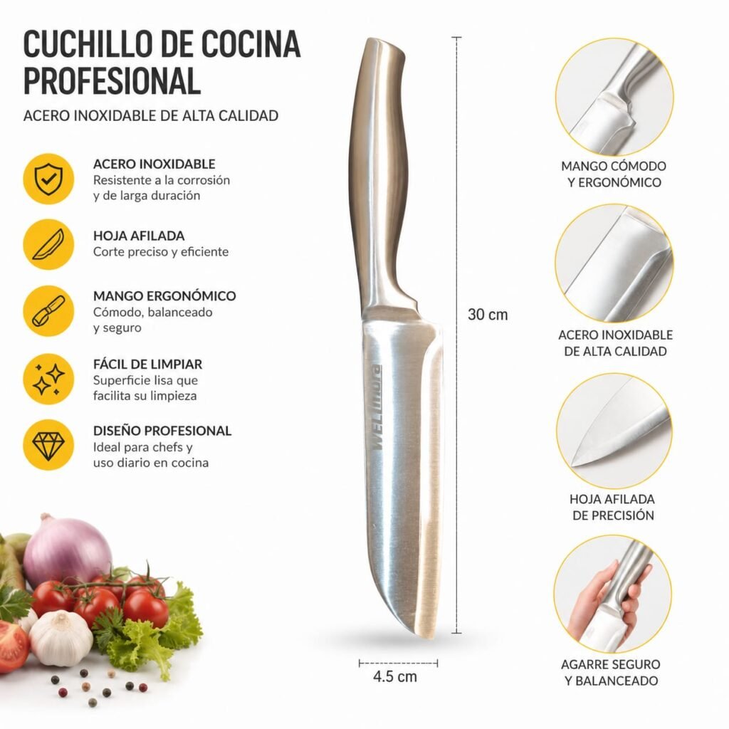 Cuchillo de Cocina Profesional