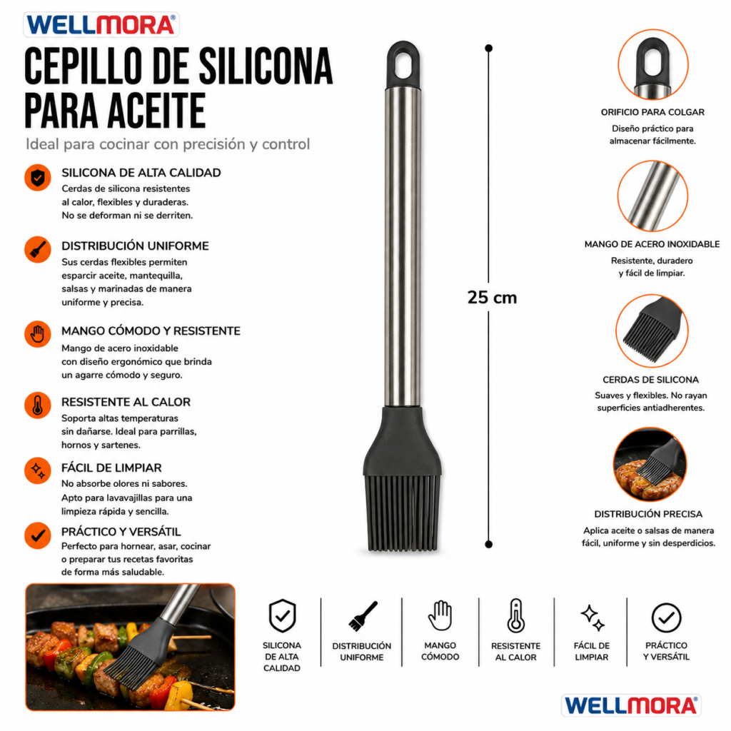 Cepillo de Silicona para Aceite